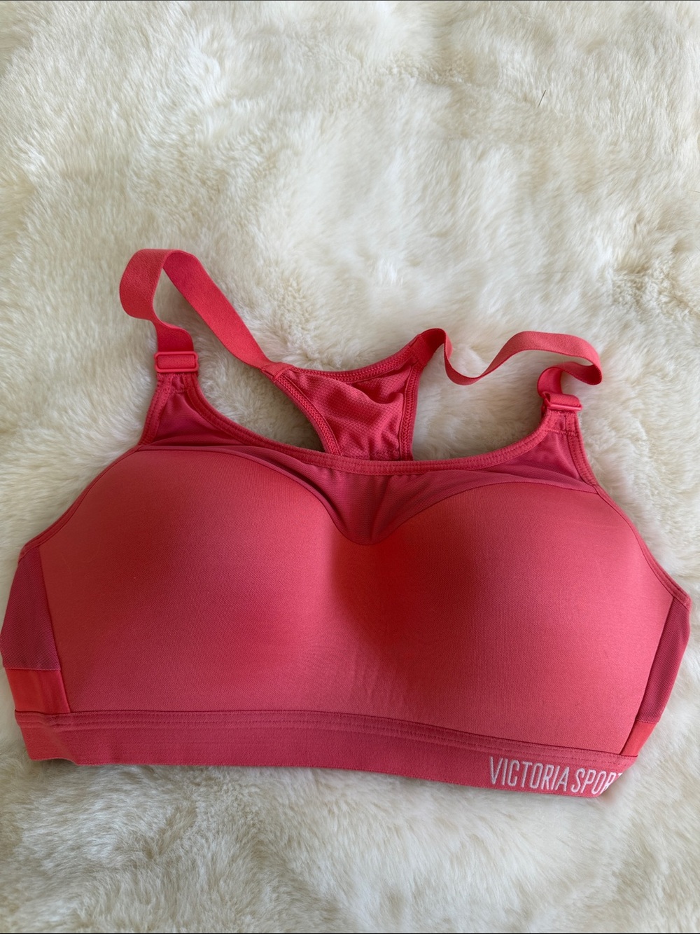 Victoria's Secret Coral Pink Racerback Sports Bra